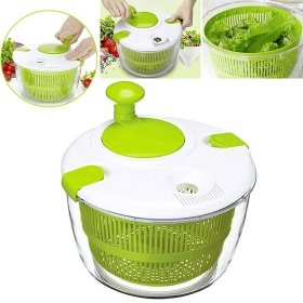 Salad Spinner Fruit Drain Basket Vegetable Dehydrator Centrifuge Hand Crank