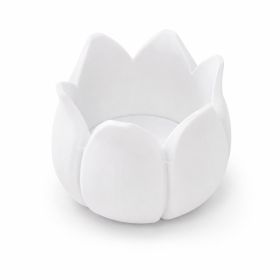 Tulip Flower Mahjong Dice Tray, 3D Printed Dice Holder For Mahjong Game Night, Decorative Table Accessory, Colorful Game Room Decor (Option: PLA-White)