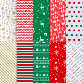 HUNDRED Sheets Christmas Paper Bulk Gift Wrapping Paper Bag (Option: MULTI)