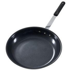 Ceramic Nonstick Egg Pan, Aluminum Frying Pan with Stainless Steel Base, Oven Safe, Dishwasher Safe Skillet (Option: Black-14IN)