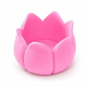 Tulip Flower Mahjong Dice Tray, 3D Printed Dice Holder For Mahjong Game Night, Decorative Table Accessory, Colorful Game Room Decor (Option: PLA-Pink)